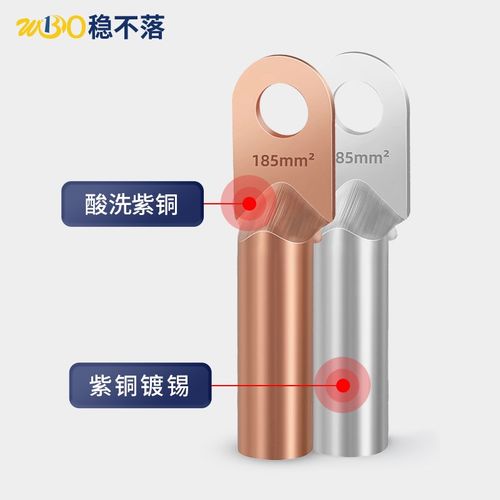 DT接线端子铜鼻子10/16/25/35/70/120/240/300平方电缆铝线耳堵油 - 图0