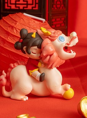 白夜童话春d阳小灵龙新年摆件贺岁手办女圣诞春节礼物装饰品送朋
