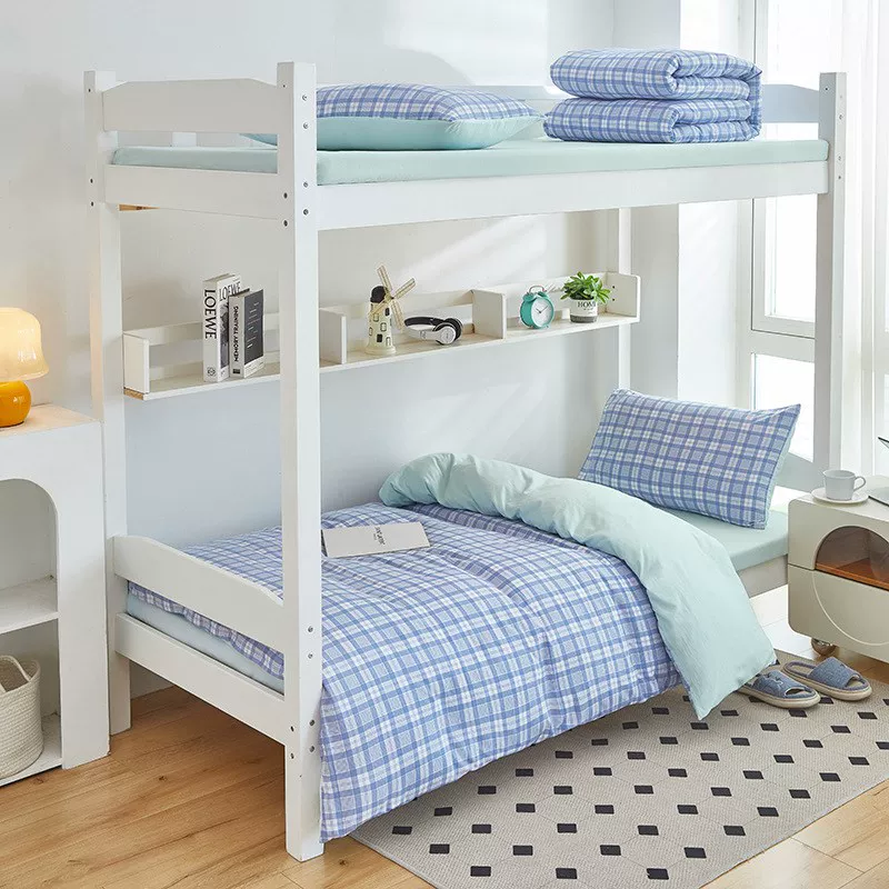 New Washed Cotton Student Door Three-Piece Set College Door D Bed Bed and Staff Door Single Bed