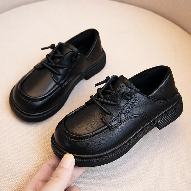 儿童小皮鞋加绒2024秋冬女童软底黑色二棉鞋子校园演出男童豆豆鞋,淘宝优惠券,粉丝福利购,淘宝优惠卷