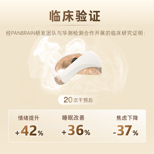 PanBrain Transkranieller elektrischer Stimulator, Panyi Energy Cabin II Generation, Golden Energy Edition, Gerät zum Einschlafen bei Angstzuständen, Schlaflosigkeit, sozialer Furcht, Senden Sie Eltern und Ältesten Weihnachtsgeschenke tdcs