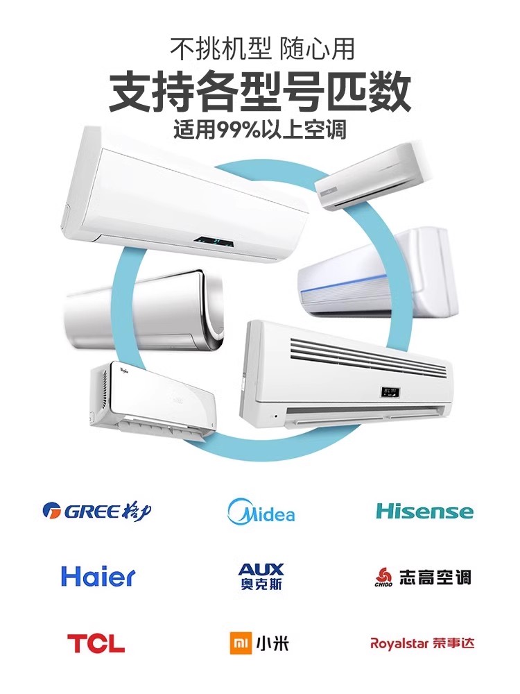 挂机空调防尘罩3个装内机套罩盖布格力海尔美的通用