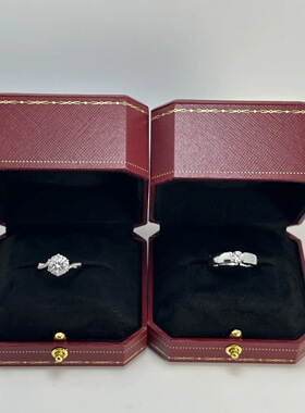 戒指结婚仿真一对婚戒对戒情侣假钻石求婚婚礼交换仪式用活口戒指