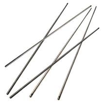 Outer diameter 6 mm No handle stainless steel empty bamboo stem straight hole solid white steel Fitness Rip bells metal accessories