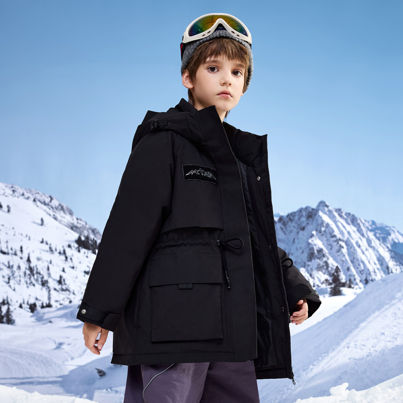 巴童巴拉儿童羽绒服男童2025冬季中长款女童中大童装极寒加厚外套,淘宝优惠券,粉丝福利购,淘宝优惠卷