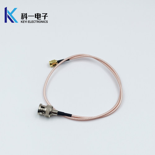 50Ω射频 SMA-J转BNC-J连接线 RG316连接线 SMA公头转BNC公头内针 - 图0