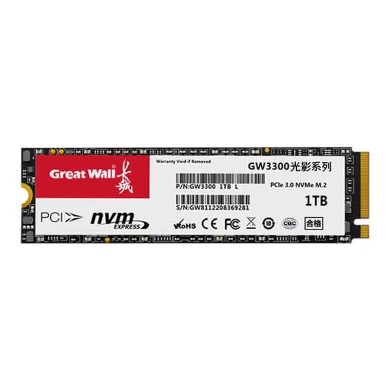 全新长城固态硬盘GW3300 M.2NVME256G/512G/1TB速稳定台式固态盘 - 图3