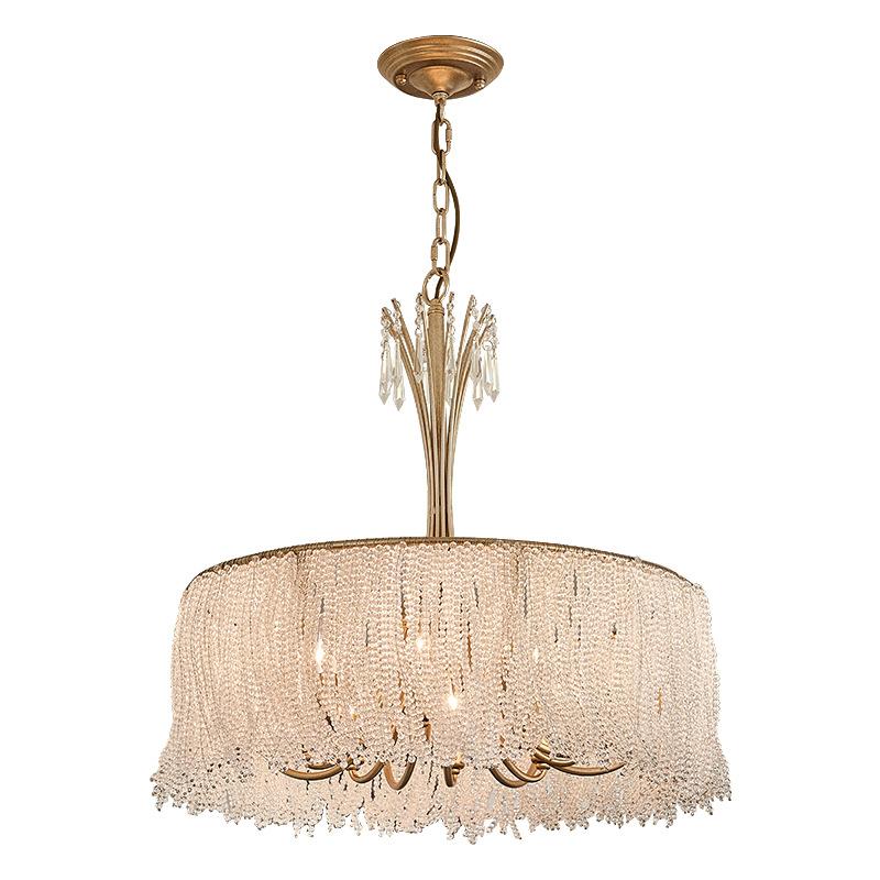 美式水晶灯法式轻奢流苏欧式客厅餐厅后现代公主卧室奢华水晶吊灯 - 图3