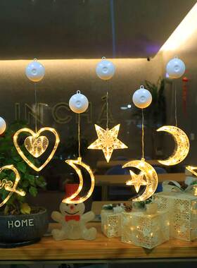 Led Christmas Suction Plate Lamp Decoration Curtain Lamp Chr
