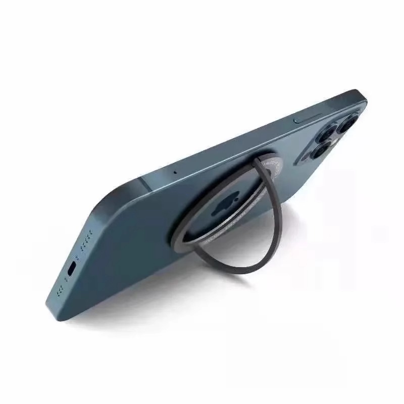 适用华为mate60苹果15Magsafe粘贴式贴片隐形指环扣手机支架金属引磁片无线充电器桌面支架超薄磁吸圈磁力环 - 图2