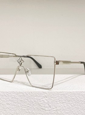 模特款金属方形连体大框太阳眼镜女Z1700U男时尚遮阳墨镜镶钻银膜