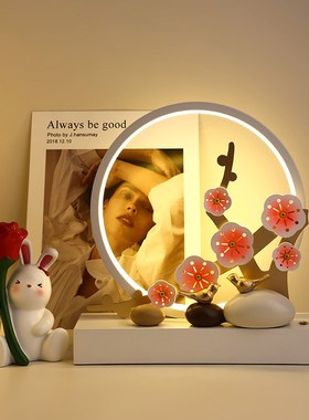 结婚台灯婚房床头灯新娘陪嫁灯卧A室剪影灯红色喜庆新婚礼物送新