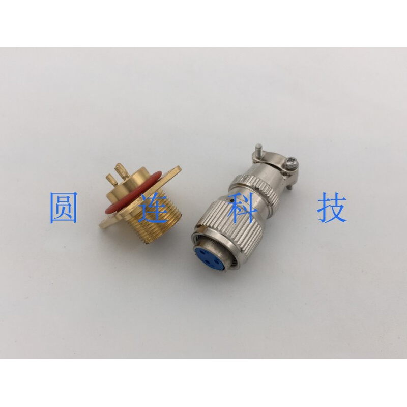 航空插头插座 MX12-3芯 MX12J3Z/K3T气密真空玻璃烧结密封连接器-图1