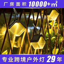 Foreign Trade New Solar Ice Brick Chandelia Outdoor Decoration Villa Hung Lamp Garden Light Control Induction Ambience Courtyard Lamp