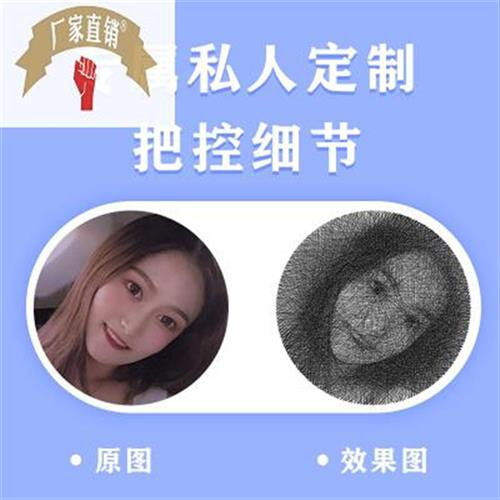 钉子绕线画diy照工制作创意情侣生日礼物女友人手物片定制弦丝画-图0