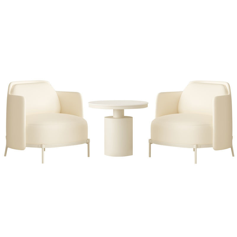 现代简约奶油风布艺沙发美容院服装店休息区沙发椅商务洽谈小沙发,淘宝优惠券,粉丝福利购,淘宝优惠卷