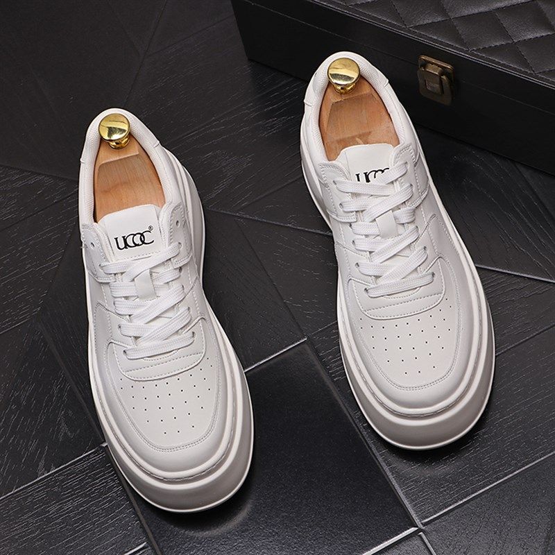 潮男鞋子厚底内增高休闲鞋百搭小白鞋韩版潮流松糕鞋青年高跟单鞋,淘宝优惠券,粉丝福利购,淘宝优惠卷