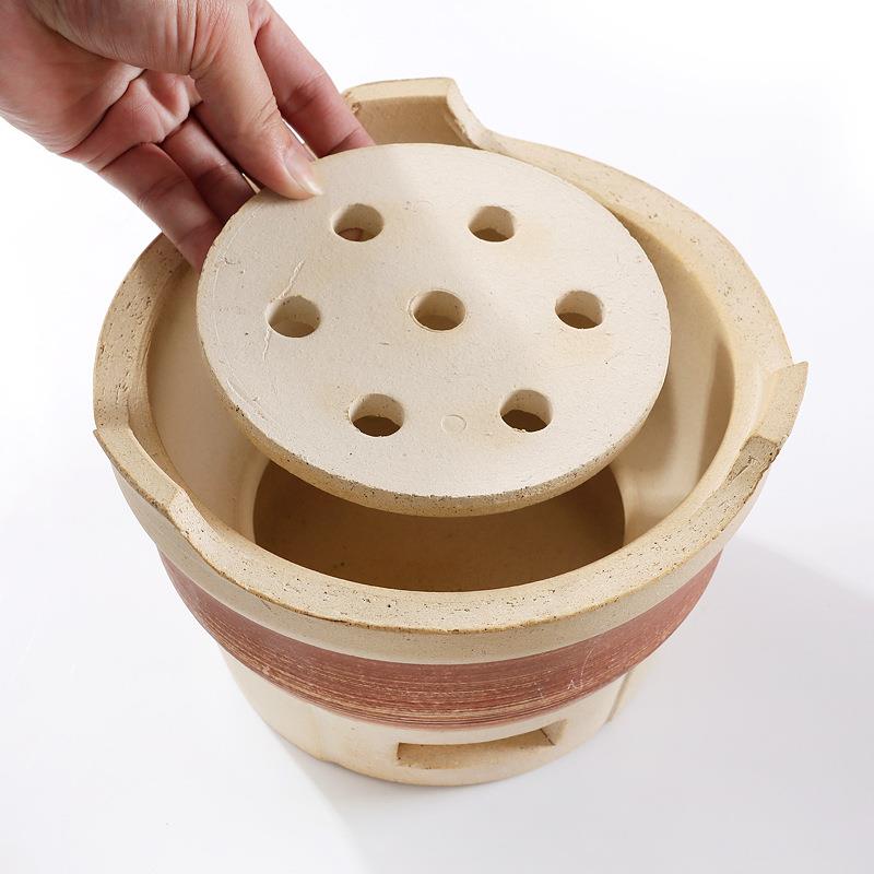 瓷炭烧炉老式陶土炉迷scZ8xFsD你火炉陶家用木烤炭烧烤泥炉小炉圆 - 图3