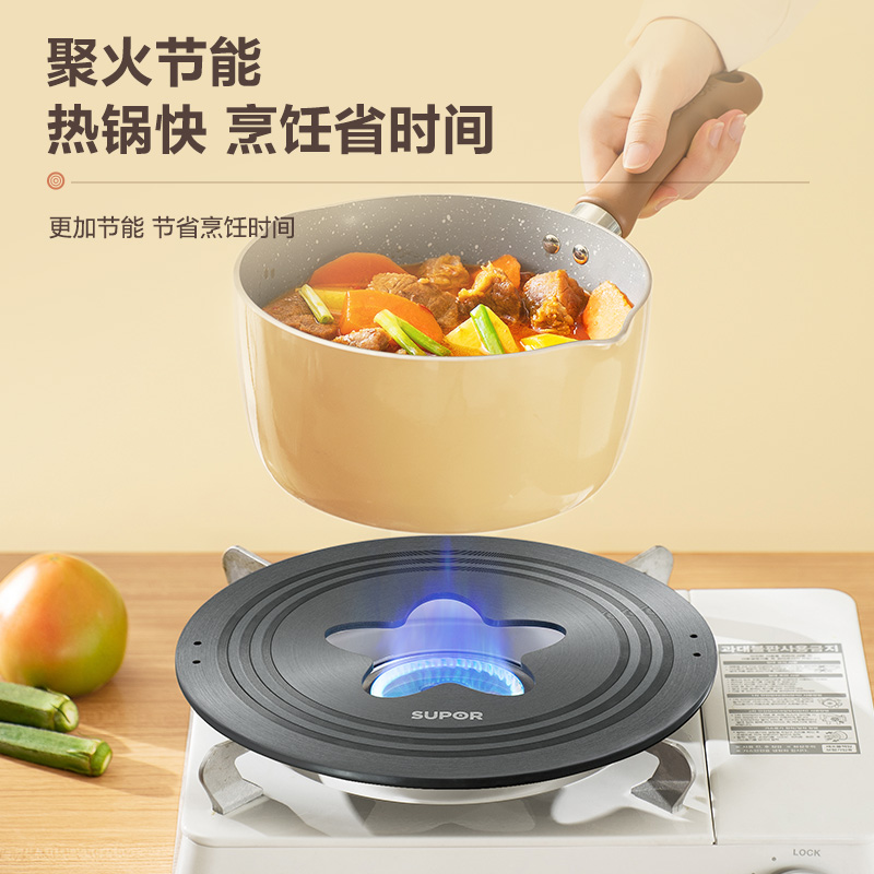 苏泊尔导热板燃气灶煤气导热盘家用珐琅锅防烧黑炉灶加热解冻锅垫 - 图0