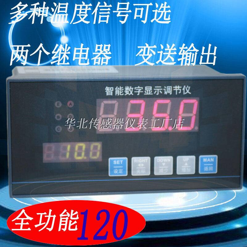 HY1000 温度数显表pt100调节仪K E型温控器4-20mA继电器输出峰值 - 图2