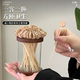 Household high-end wooden fruit fork set light and luxurious