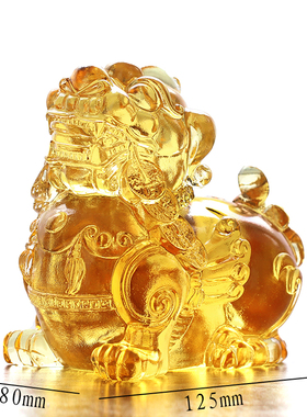 琉璃富貔貅公司企业开业店铺乔迁招财摆件居家客厅家用高档工艺品