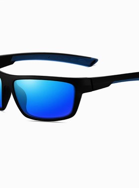 跑步眼镜变色日夜两用一体镜腿防风沙开车骑行偏光镜防强光防雪盲