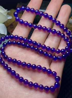 乌拉圭紫水晶三圈手錬规格5mm6mm