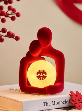 结婚礼物送新人新娘闺蜜高档实用订婚新婚礼O品床头柜装饰情侣摆