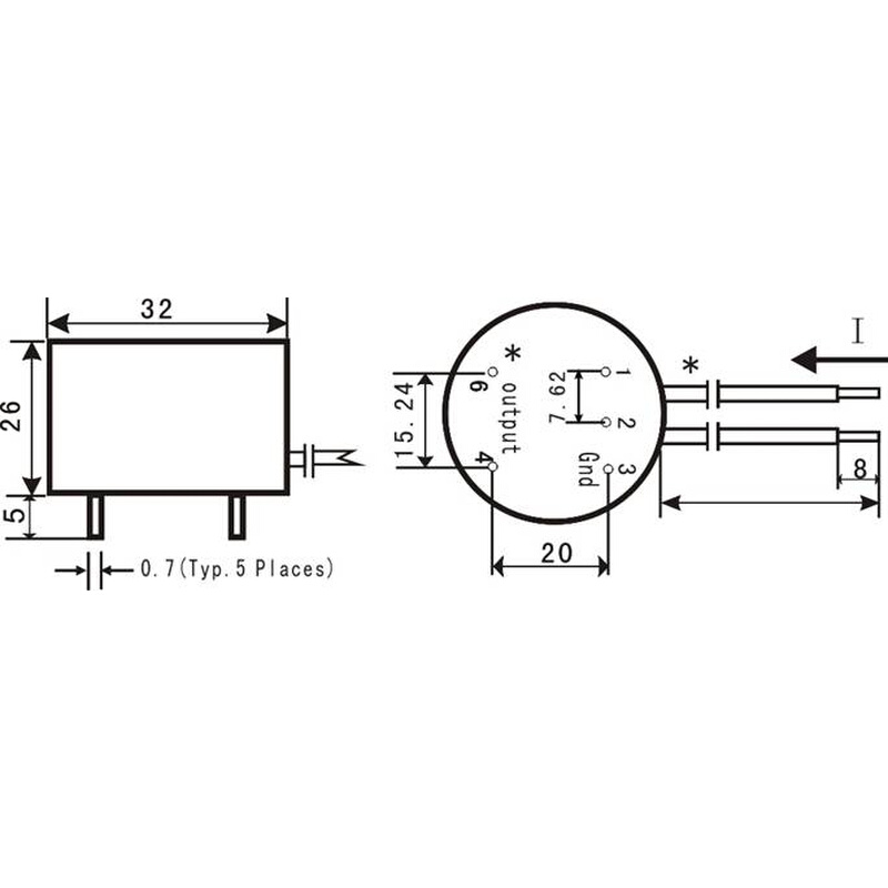 JLPT01/02/精密工频交流电压互感变换比压器模块，AC250V隔离转5v - 图2