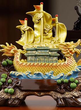 一帆风顺帆船摆件家居客厅办公室店铺前台酒柜装饰品公司开业礼品