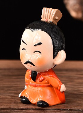 旅游文创纪念品玩具三国人物小公仔车载摆件中国特色送老外礼物品