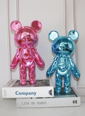 星际熊公仔柜轻奢1潮玩大摆件z客厅电视装玄关样家板房居软装饰礼