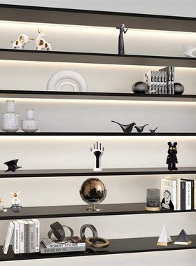 新中式轻奢高档家居装饰s品摆件书柜客厅办公室展示柜软装工艺品