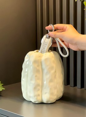 现货创意简约财富丰收陶瓷南瓜摆件轻奢客厅高档玄关X酒柜电视柜