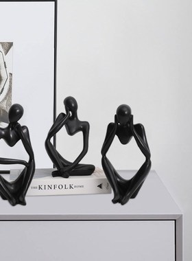 创意现代简约装饰k品客厅电视柜酒柜办公室桌面抽象艺术摆件大号