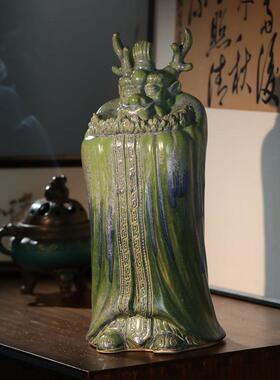 国潮陶瓷龙摆件招财镇宅龙王生肖龙客厅玄关装饰品创意工艺品礼物