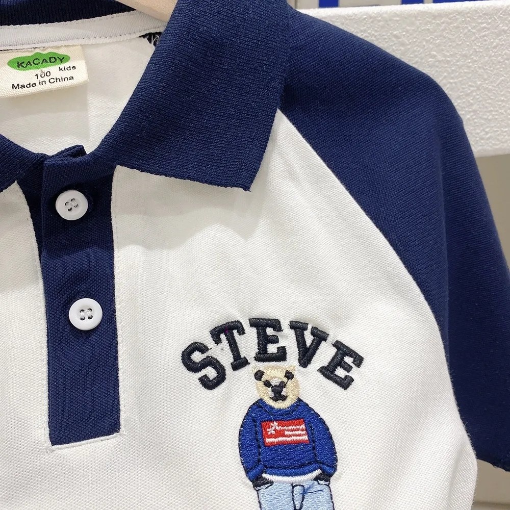 男童短袖polo衫2024新款夏季儿童洋气时髦上衣中小童男孩百搭T恤,淘宝优惠券,粉丝福利购,淘宝优惠卷