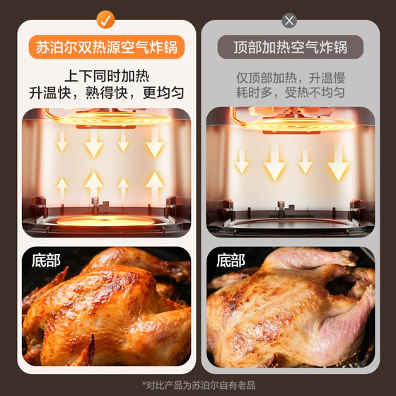 Supor dual heat source three-dimensional heating air fryer
