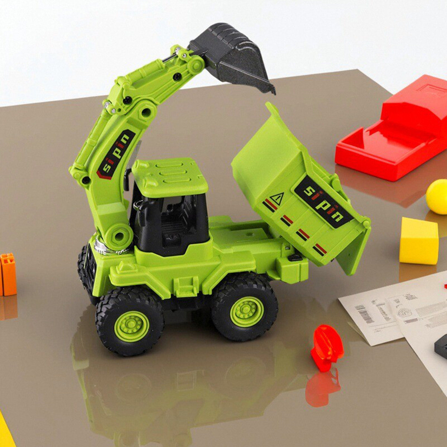 挖掘机翻斗运输车3岁+儿童惯性宝宝耐摔合金挖头17cm工程车推土机,淘宝优惠券,粉丝福利购,淘宝优惠卷