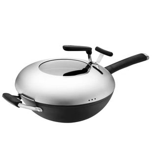 爱仕达精铁炒锅无涂层耐锈干烧27天同款