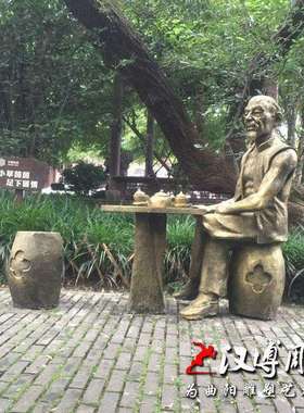 玻璃钢仿铜人物雕塑磨刀主题雕塑公园园林景观雕塑大型加工案例