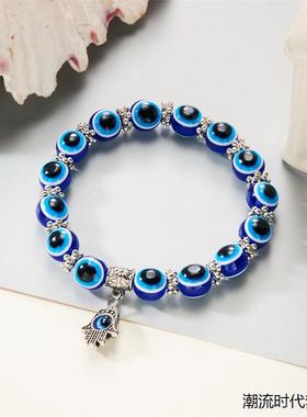 10mm土耳其蓝眼睛手链恶魔之眼