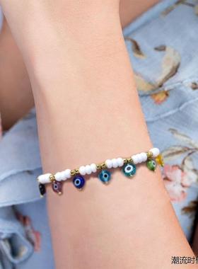 土耳其蓝眼睛民族风小众手绳