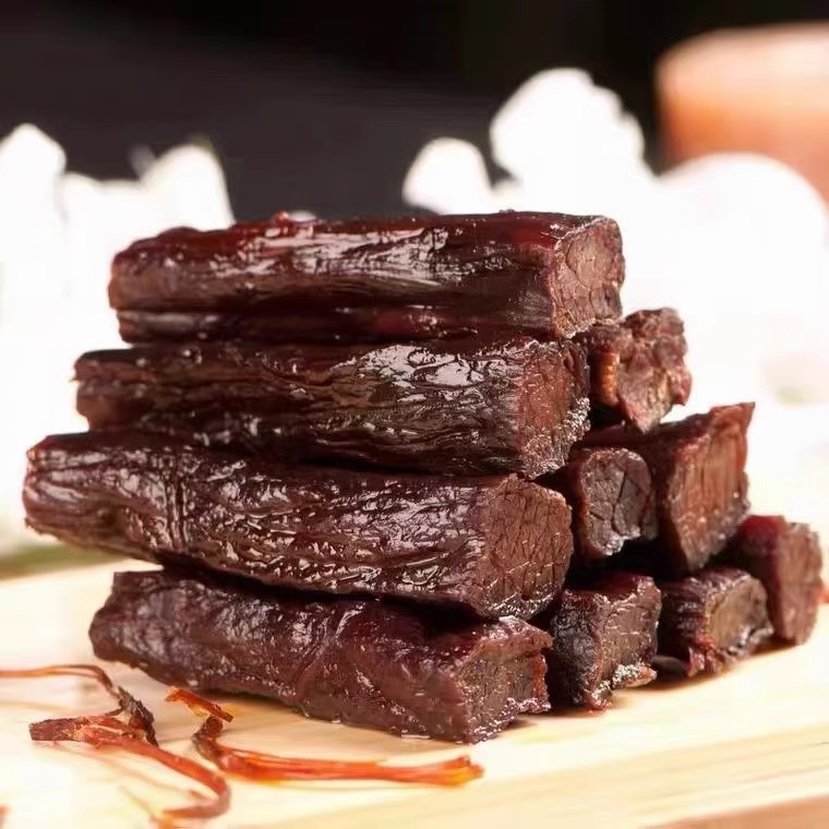 草原良友风干牛肉干八成干内蒙古纯牛肉孕妇零食500g袋装单独包装