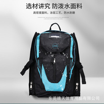 Speed Skating Shoes Backpack Wheel Slip Skate Skate Bag Double Shoulder Bag Single Row Wheels Speed Skating Ice Knife Shoes Racing Shoes Outdoor Large Capacity