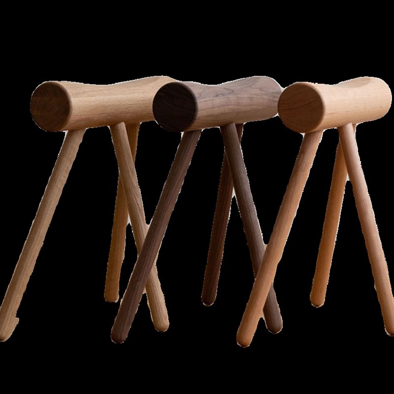 日式纯实木换鞋凳可m折叠长条凳家用门口小凳子创意个性橡木梳妆 - 图3