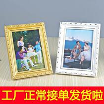 Eurostyle solid wood photo frame gold photo frame 5 inch 6 inch 7 inch 8 inch 12 inch pendulum table picture frame hanging wall set to do