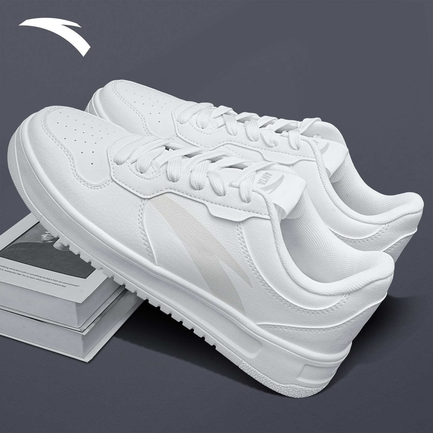 安踏轻松板鞋男款2026新款冬季厚底青少年软底小白鞋低帮休闲男鞋,淘宝优惠券,粉丝福利购,淘宝优惠卷