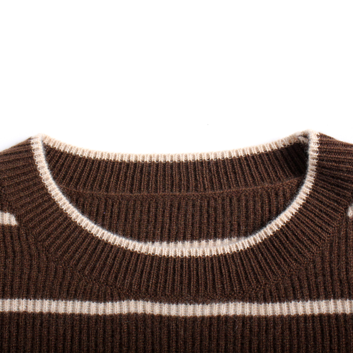 衣尚【100%山羊绒】条纹圆领套衫秋冬女装羊绒衫,淘宝优惠券,粉丝福利购,淘宝优惠卷